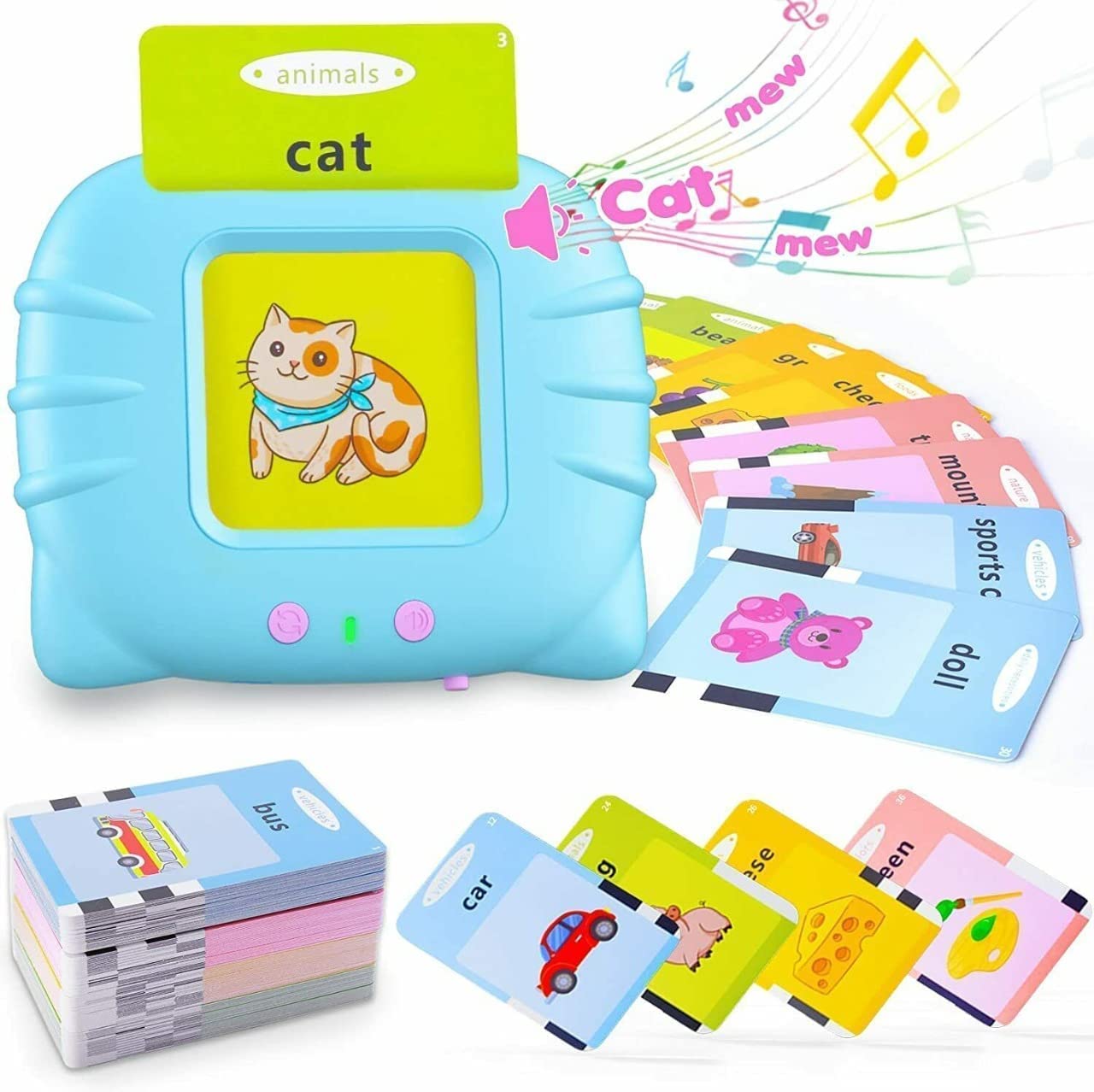 Kids Talking Flash Cards Learning Toy | 224 Sight Words Educational Sound Card Machine for Toddlers (2-6 Years)